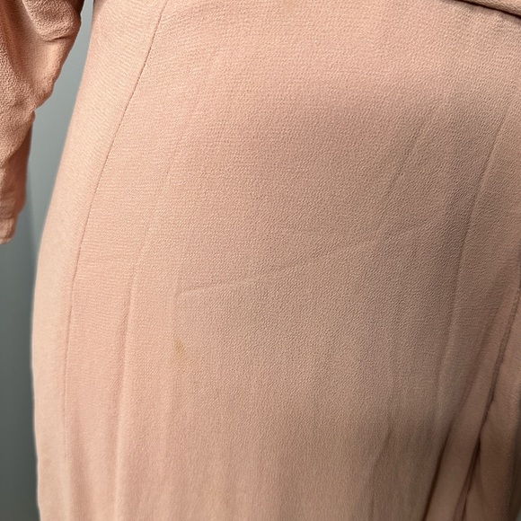 REFORMATION Blush Winslow Dolman Kimono Sleeve Crepe Wrap Dress M - Picture 6 of 6